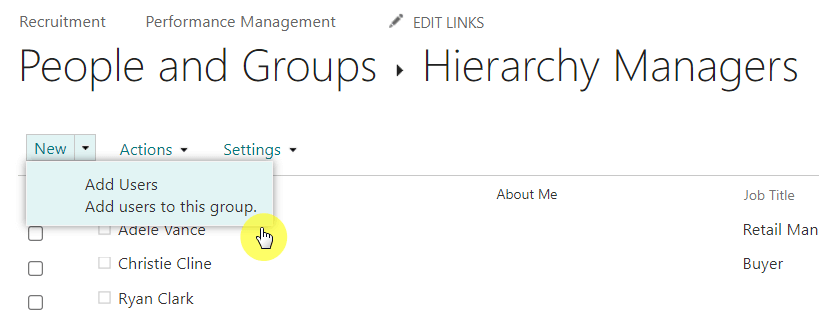add users to this group