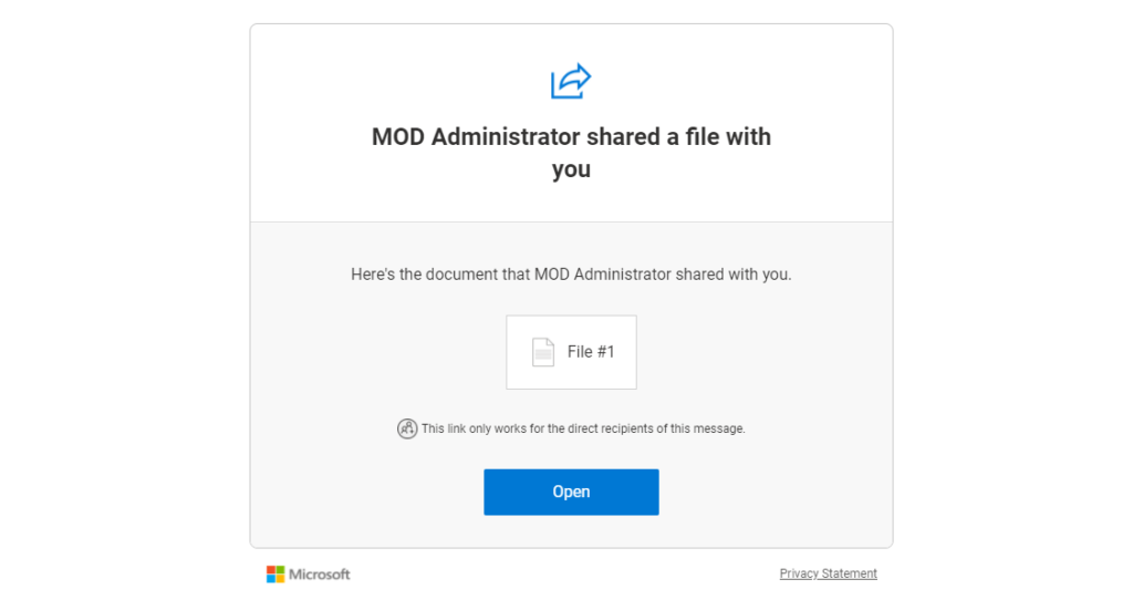 The invited guest will receive an email for the shared SharePoint asset
