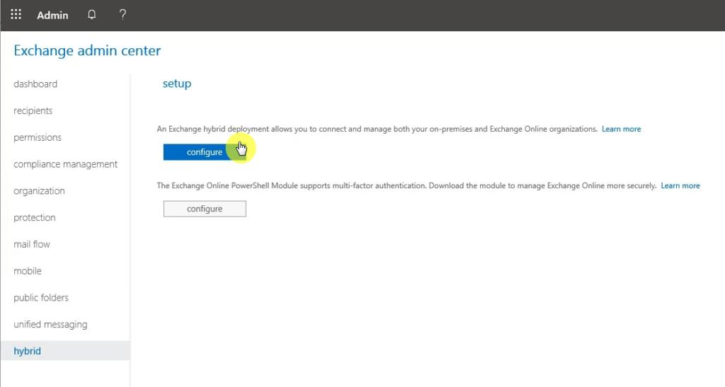How to download the Office 365 Hybrid Wizard