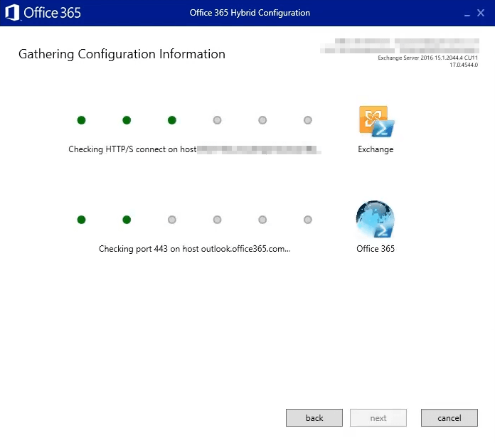 Office 365 Hybrid Configuration - Gathering Configuration Information