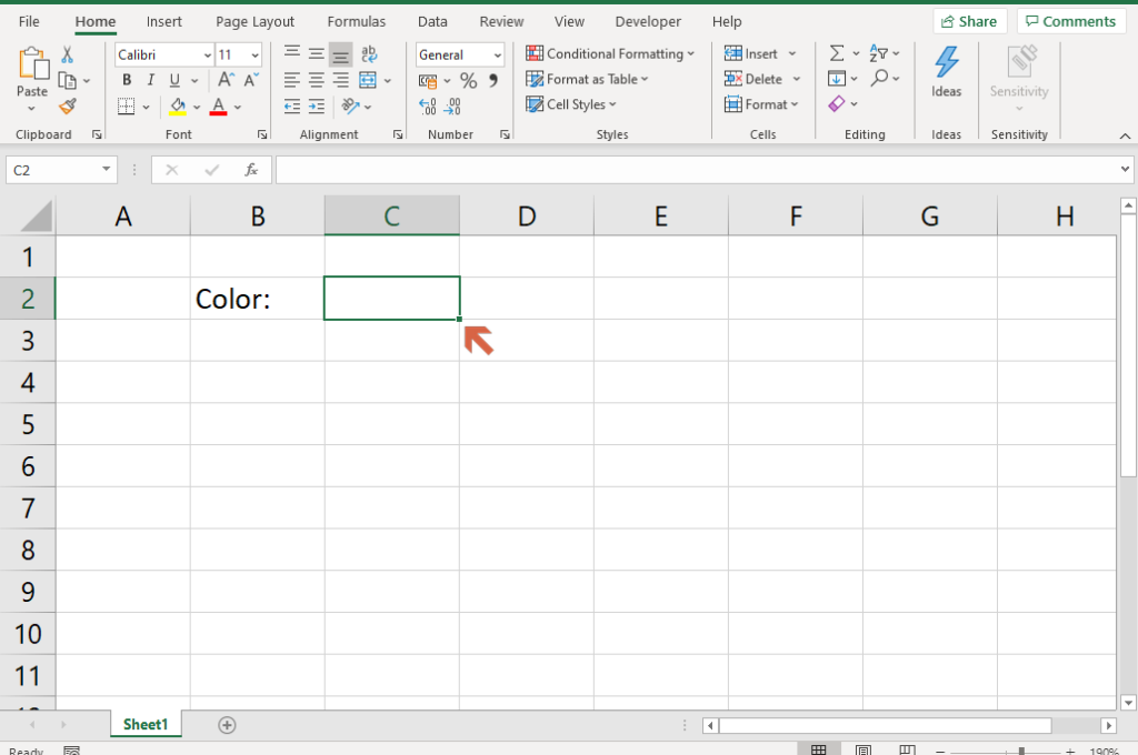 Select Cell for Dropdown