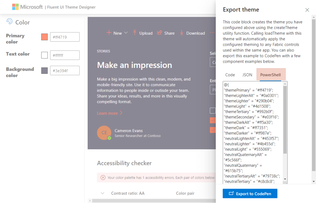 Make sure to copy the code for PowerShell