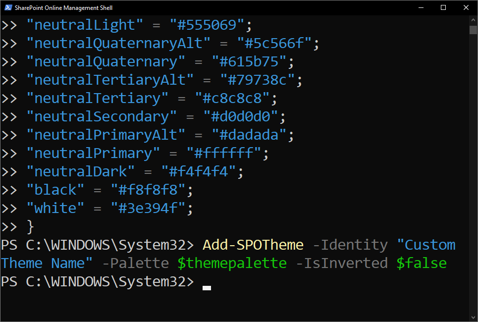 Name the new custom theme so others may identify it.
