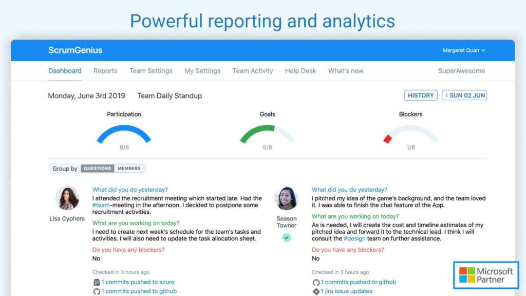 ScrumGenius for Microsoft Teams
