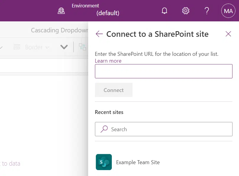 Decide if you want to connect SharePoint through a link or through the site explorer