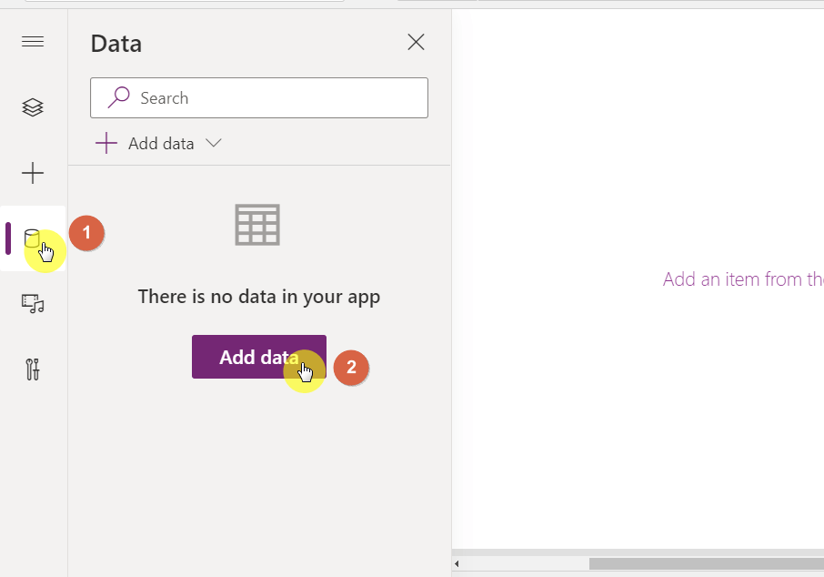 The data icon looks like a large disk