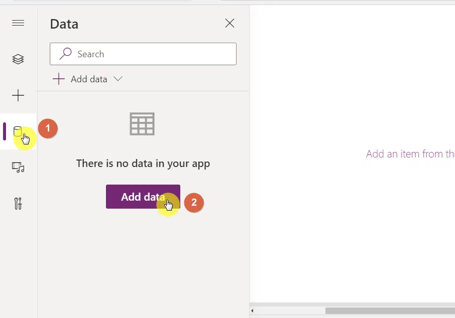 The data icon looks like a large disk