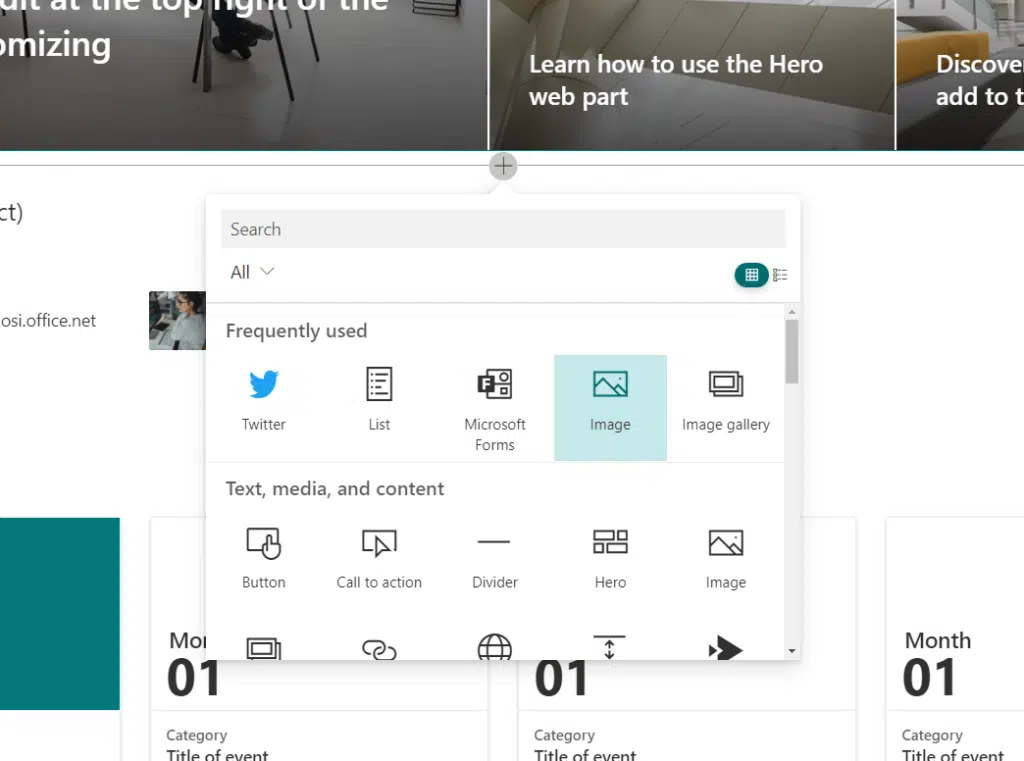 How to add a new web part in a SharePoint page