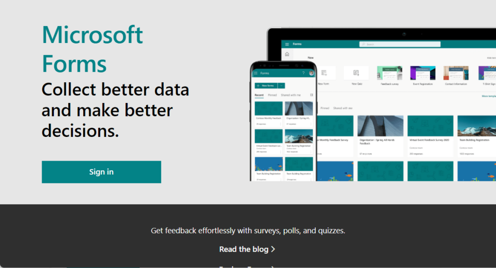 Microsoft Forms: Collect better data and make better decisions