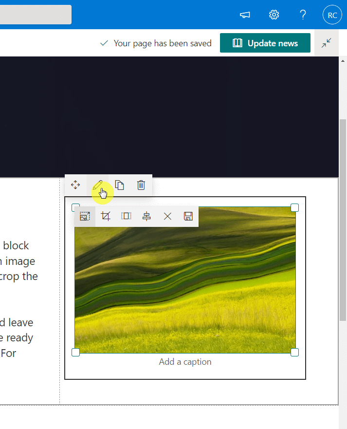 Edit content images
