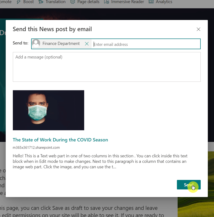 Send this news post by email