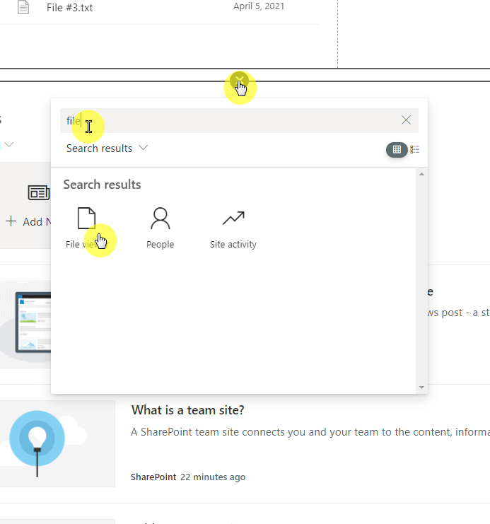 Searching for file viewer web part