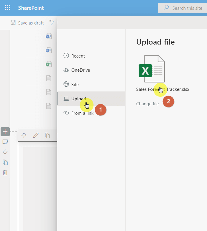 Upload file to SharePoint