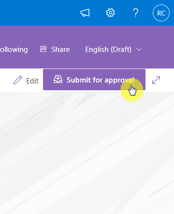 Submit for approval