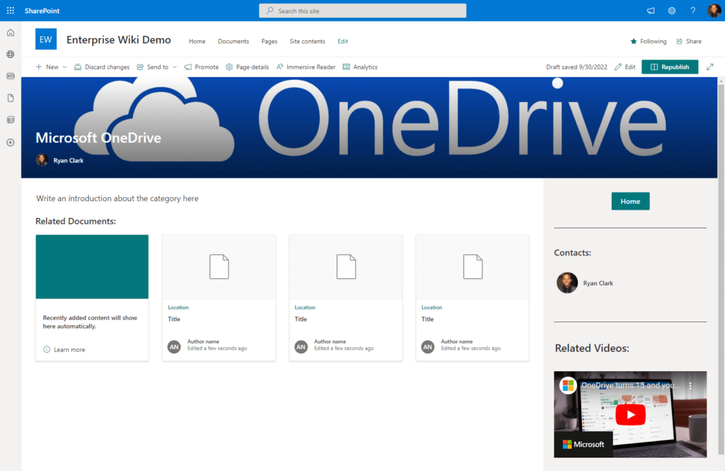 Preview: Microsoft OneDrive category page