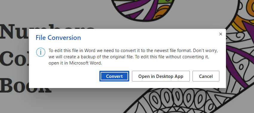 File conversion