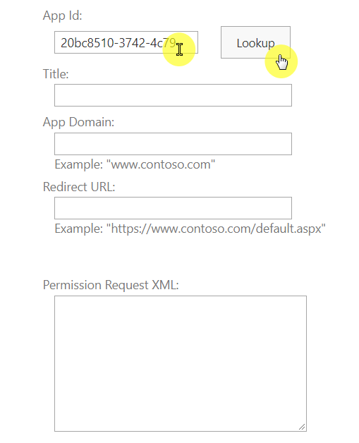 Paste and lookup App ID