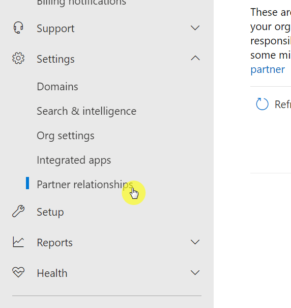 Partner relationships