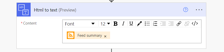 HTML to text: Feed summary