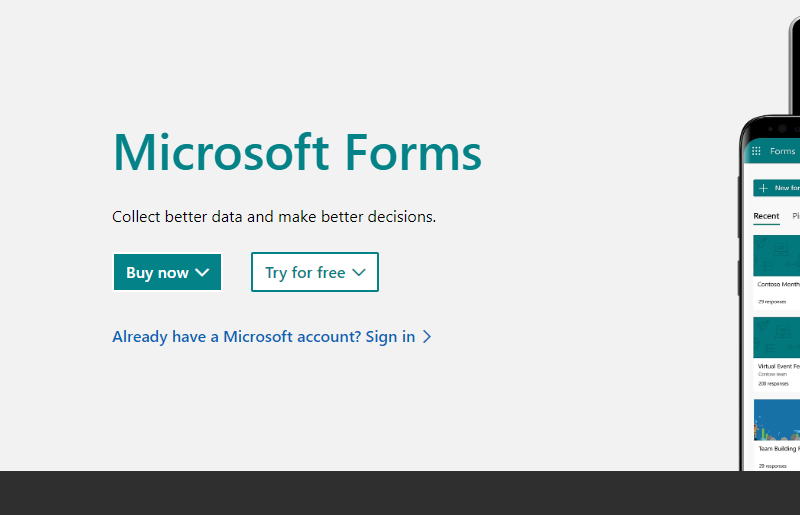 Already have a Microsoft account? Sign in >