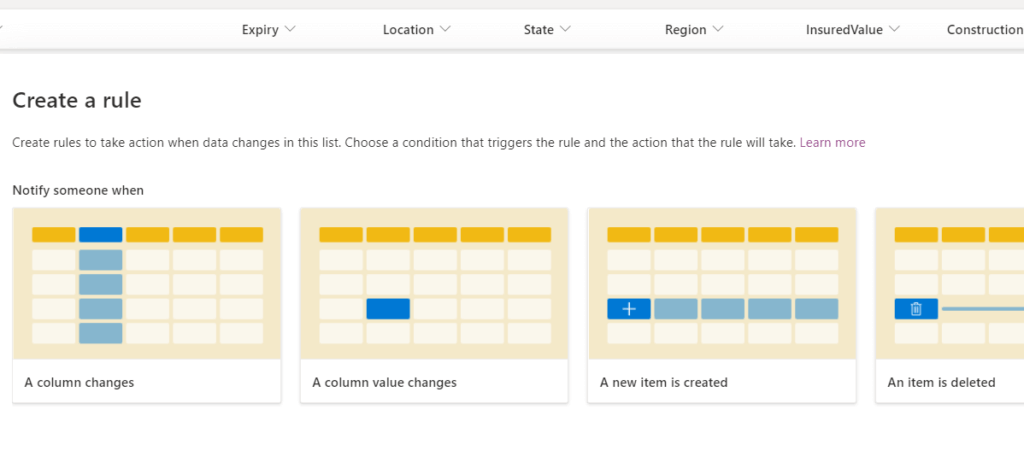 Create an automated alert