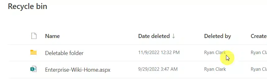 Deleted by Ryan Clark