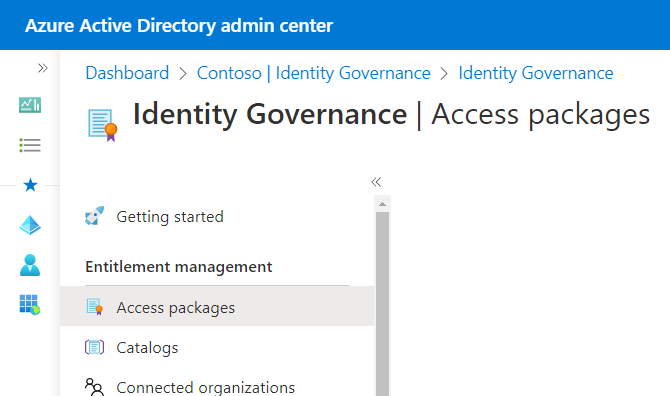 Entitlement management: Access packages