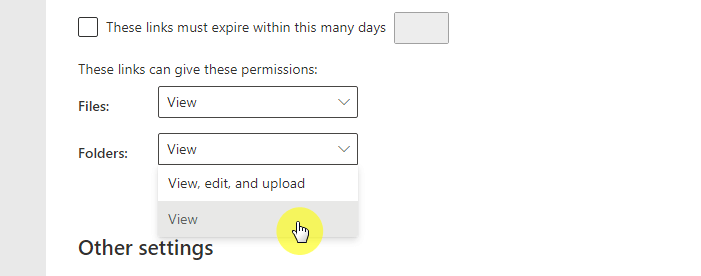 These links can give these permissions
