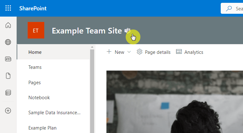 Go to Microsoft Teams channel