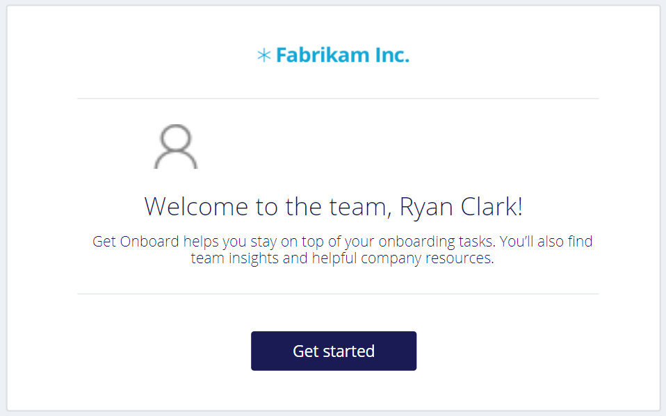 Welcome to the team