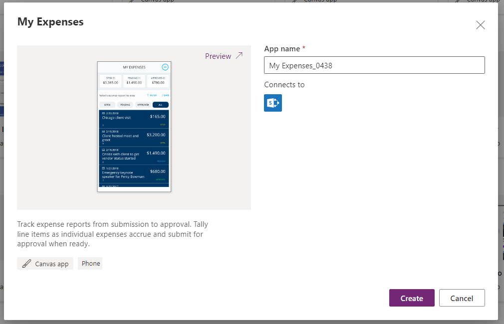 Track reports for expenses from submission to approval