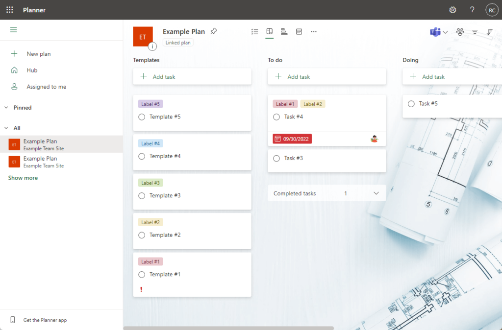 Interface of Planner