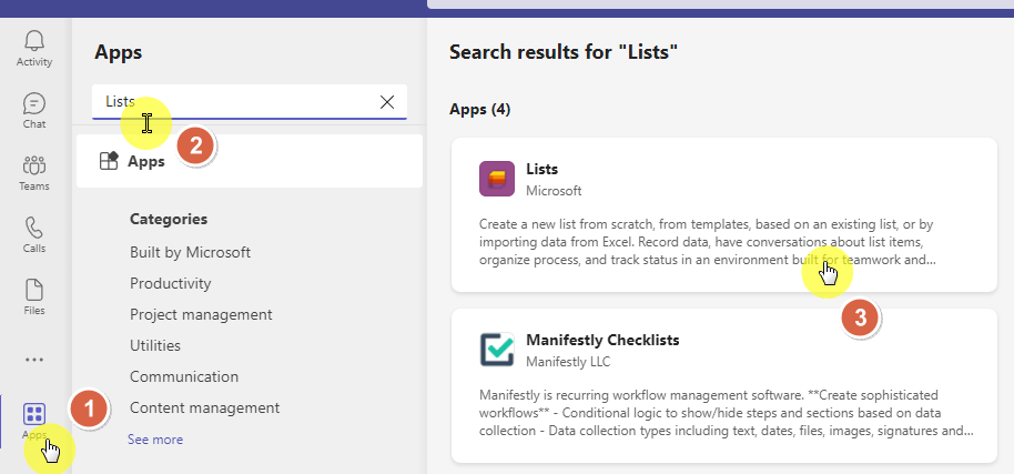 Search results for "Lists"
