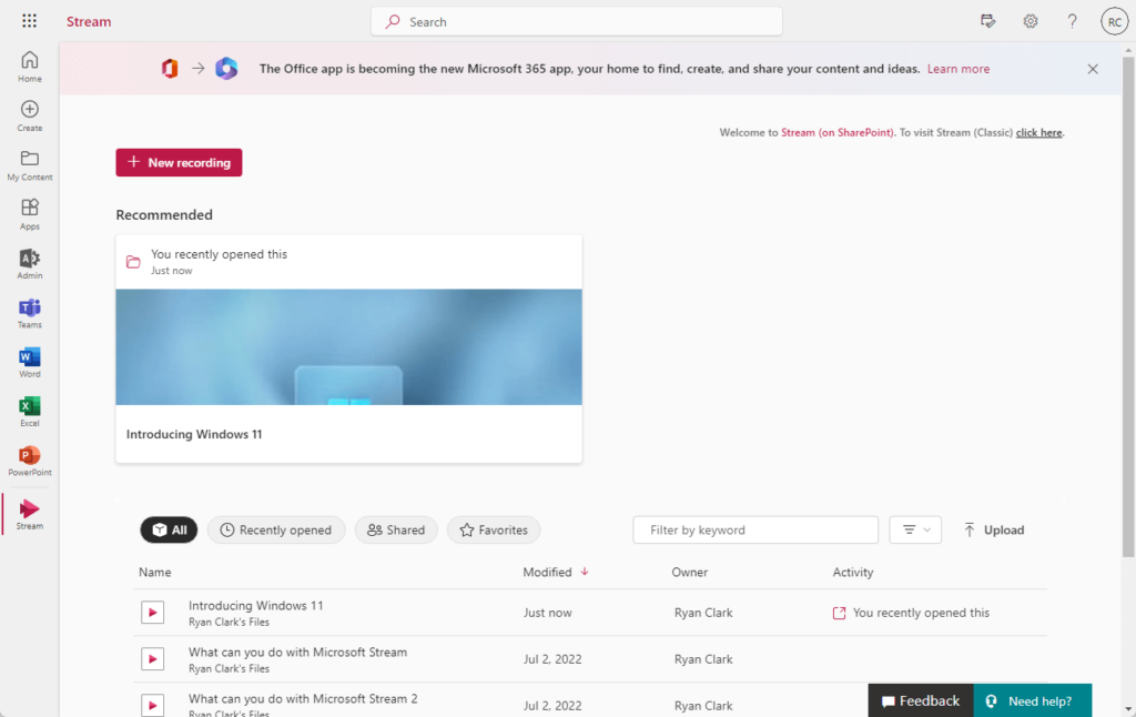 Interface of Stream