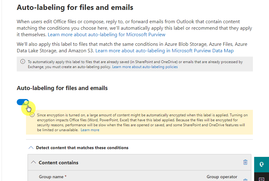 Auto-labeling for files and emails - sensitivity labels