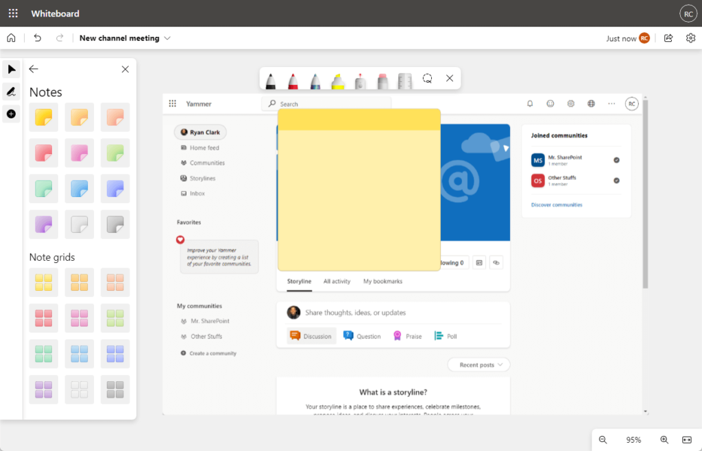 Interface of Whiteboard