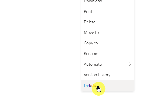 Right-click the file > Details