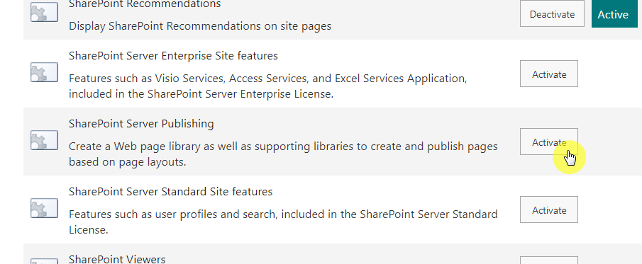 Create a web page library as well as supporting libraries