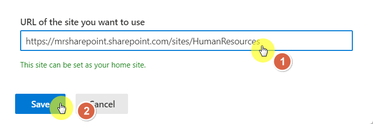 This site can be set as your home site