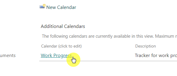 Calendar - Click to edit