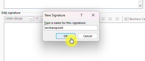 Type a name for this signature