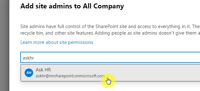 Add site admins to all company