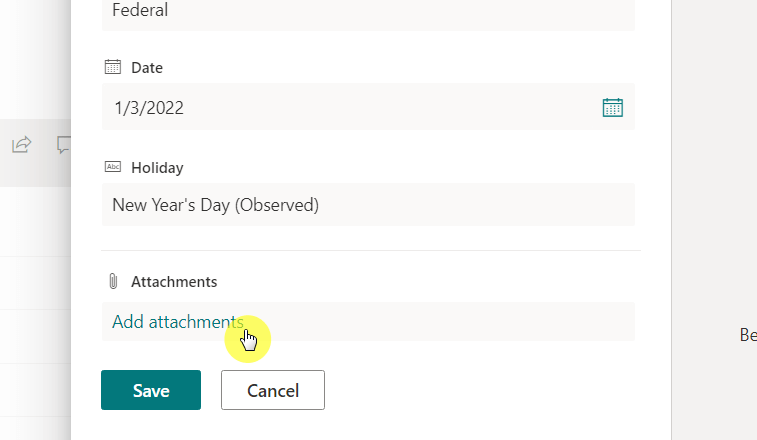 add your attachments to the list item