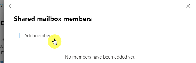 Shared mailbox members