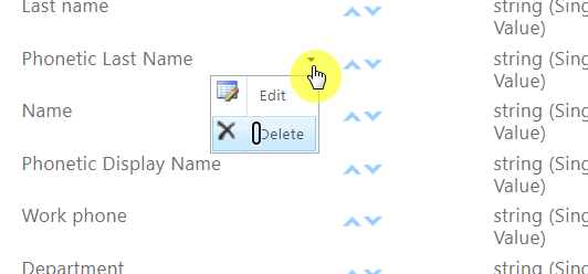 choose to edit or delete the property