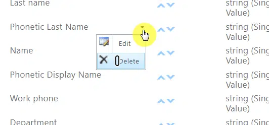 choose to edit or delete the property