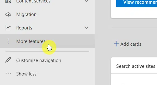go to more features page