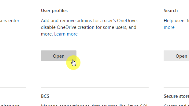 add and remove admins for user's onedrive
