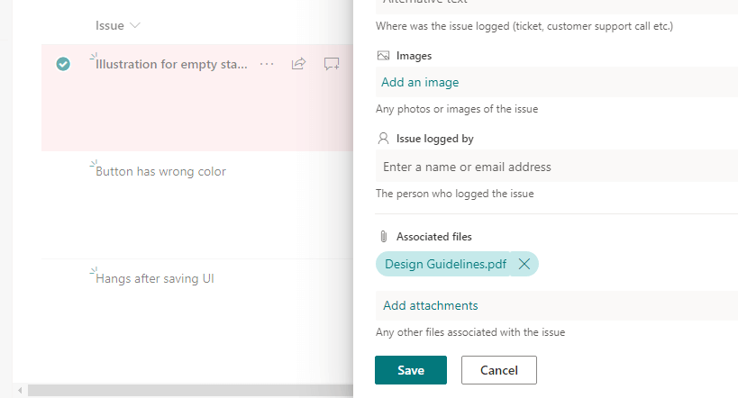 pdf file attached to a sharepoint list item