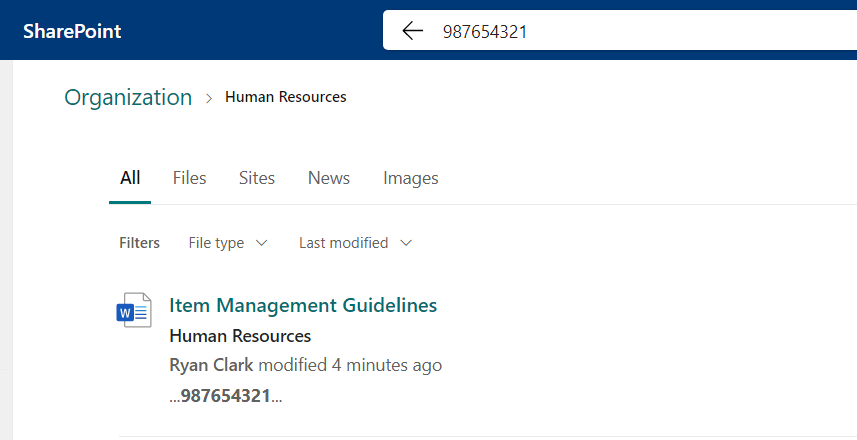 proof that search can read contents